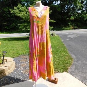 RARE Jams World Vintage Rayon Summer Dress sz M